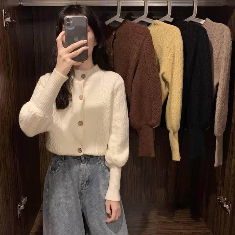 トップス レディース ニット カーディガン 長袖 無地 大人 可愛い カジュアル おしゃれ かっこいい カジュアル ラフ ガーリー クール 秋 冬 ナチュラル 通勤 通学 学生 休日 お出かけ デート 普段使い 着回し 重ね着 ホワイト イエロー ブラック ブラウン ベージュ 5色展開