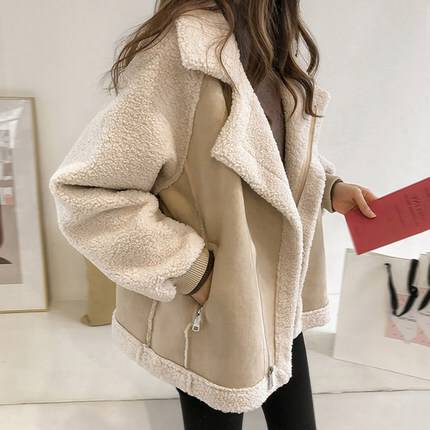 コート ジャケット ショート丈 アウター レディース 冬 アプリコット カーキ 2色展開 襟付き 長袖 休日..