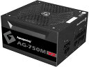 Apexgaming AGシリーズ 80 PLUS GOLD認証 750W フルプラグインATX電源 10年保証 PSU AG-750M-V2-JP PSEケーブル (750W)