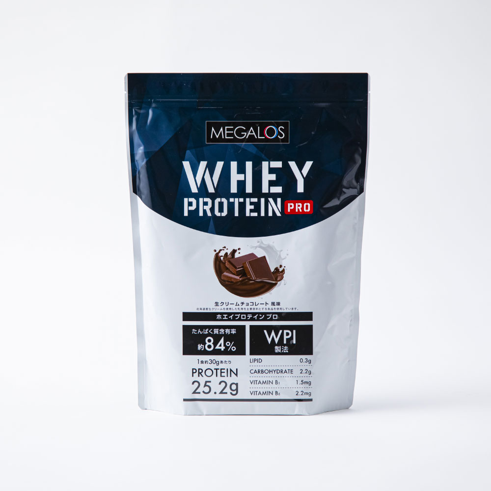 Rakuten - メガロスホエイプロテインプロ/生クリームチョコレート風味 WPI製法 1kg たんぱく質25.2g 高含有率