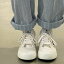 レディースソフトソールキャンバスシューズオールマッチ厚底ニッチスニーカー白い靴