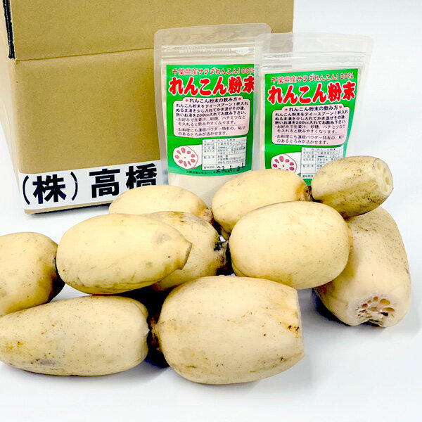 【送料無料】Aセット サラダれんこん 約1850g レンコンパウダー 100gx2袋 れんこんパウダー 国産 蓮根パウダー レンコン粉 れんこん【高橋れんこん】