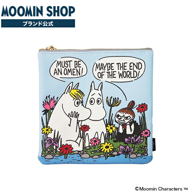 MOOMIN COMIC COLOR フラットポーチ グレー