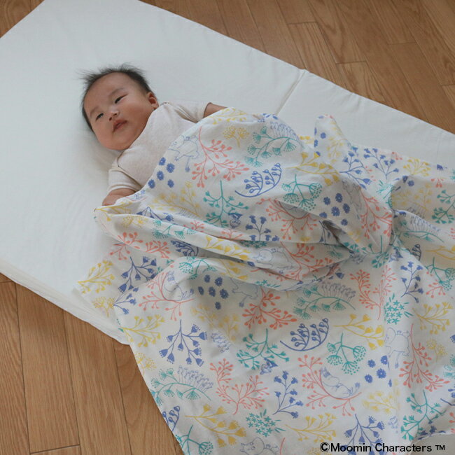 MOOMIN BABY マルチガーゼケット ピクニックホワイト ガーゼケット スワドル おくるみ