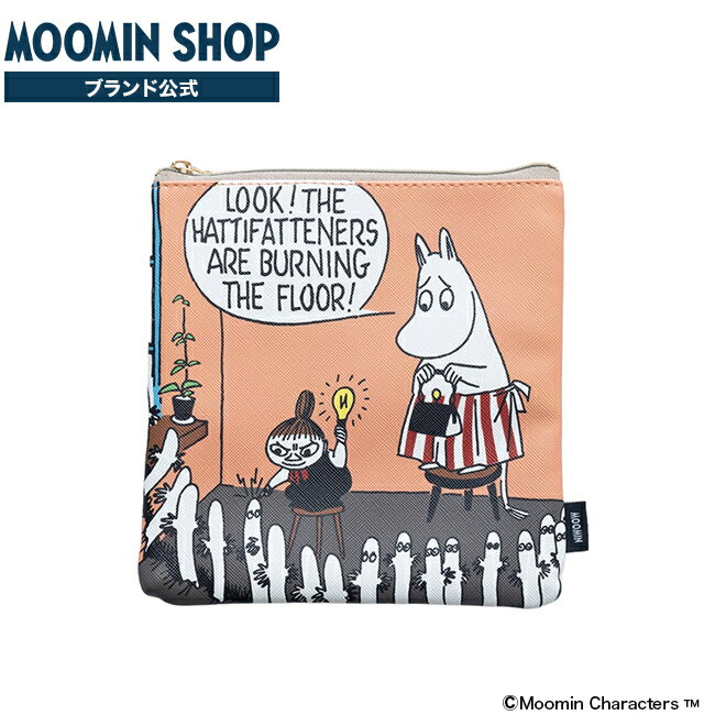 MOOMIN COMIC COLOR フラットポーチ ベージュ