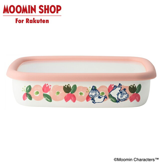 ムーミン フラワーガーデン 浅型角容器M
