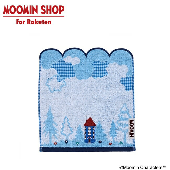 MOOMIN ムーミン 雲とムーミンやしきミニタオル