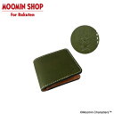 【予約商品】【公式店限定】 MOOMIN minca 栃木レザー 二つ折り財布 スナフキン 本革 ハーフウォレット(4)