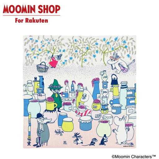 MOOMIN TRIBUTE WORKS ハンカチ ムーミンママのジャム作り ピンク MOOMIN TRIBUTE WORKS ハンカチ ムーミンママのジャム作り ピンク