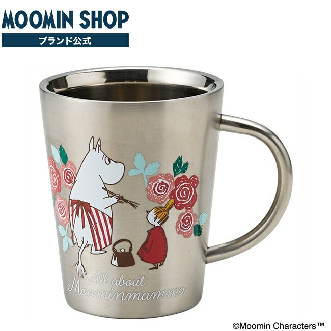 楽天MOOMIN SHOP 楽天市場店All about Moominmamma 二重マグ ピンク