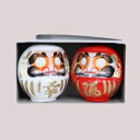 【送料無料】長寿(還暦・喜寿・米寿など)お祝いの贈り物に!高崎だるま・達磨・ダルマ 紅白だるま2号(赤白)箱あり