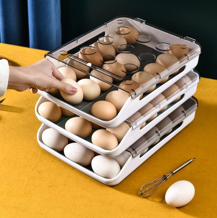 卵ケース スクロール 21個 大容量 卵箱 たまごケース 取