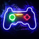 【ポイント 5倍UP !】ネオンサイン ゲームパッド型 壁掛け USB給電 LEDネオンライト LEDゲーム ネオン看板インテリア 雰囲気作り 喫茶店 居酒屋 ...