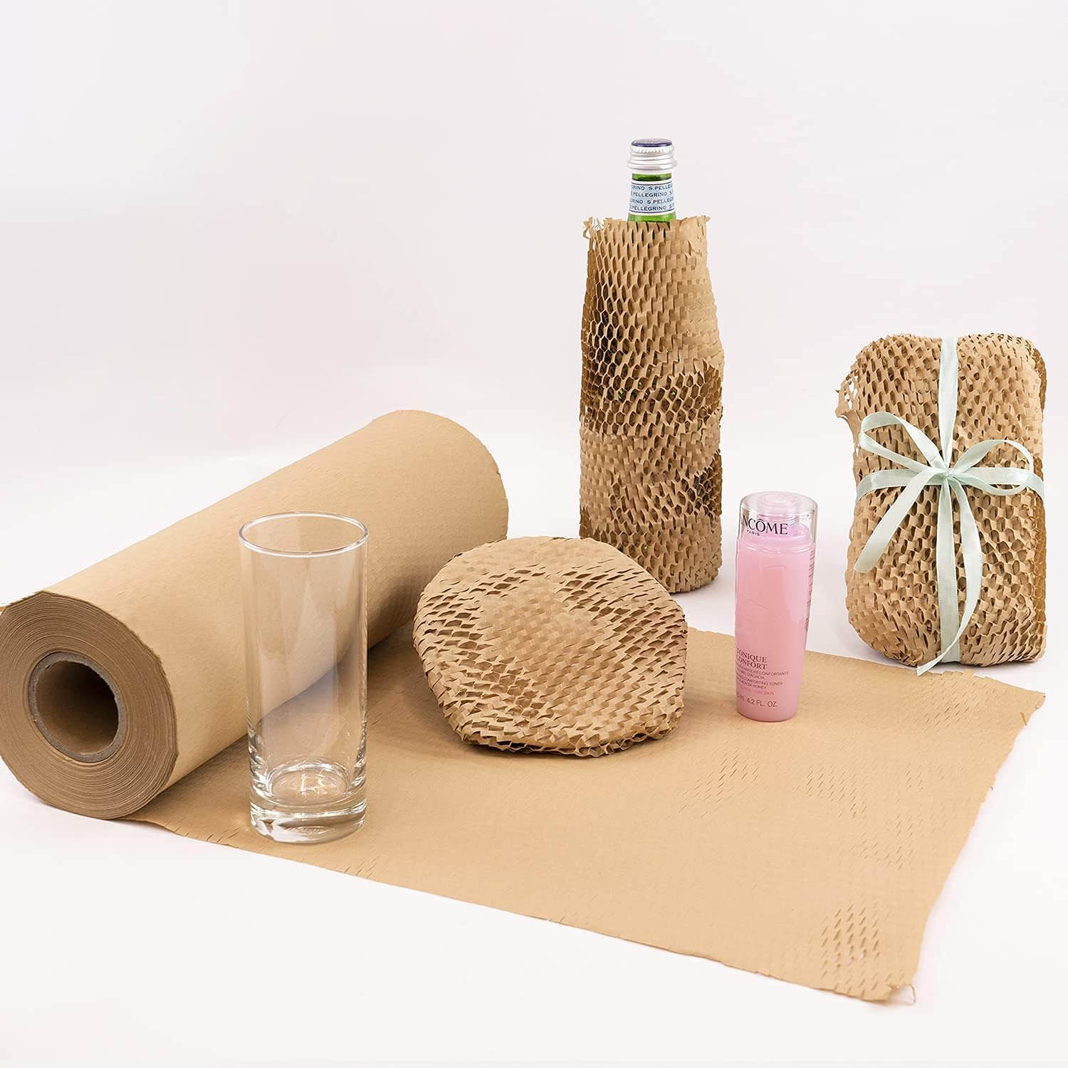 緩衝材 引越し 食器 梱包 巻きダンボール 環境に優しいハニカム紙 リサイクル可能 分解可能 クッション..