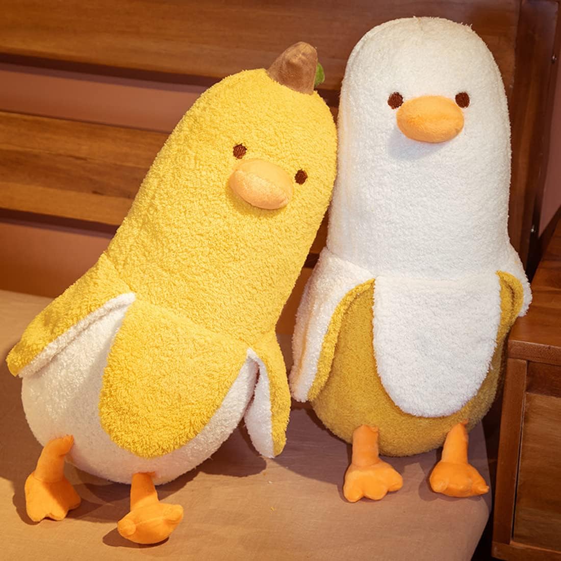 【楽天スーパーSALE】ぬいぐるみ バナナ 抱き枕 人気 動物 バナナダック Banana Duck アヒル 添い寝枕 面白い ロング 抱きまくら 大きい バナナアヒル ふわふわ もこもこ ロング クッション 枕 動物抱き枕