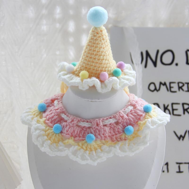 「10％OFFクーポン配布中」ペット用 犬用 ぼうし バースデー 2点セット マフラー 誕生日 猫 帽子 お祝い 写真 撮影 可愛い 小型犬 飾り付け アクセサリー 人気 飾り おしゃれ ペット用品 犬 誕生日帽子 クリスマス ペット服 飾り 3