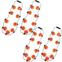 【ポイント 5倍UP !】【4本セット】 ストリング カボチャ ネックレス LED ライト 照明 チェーン 2308