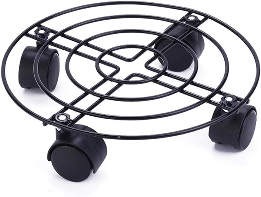 植木鉢台 鉢受プレート キャスター付き 金属製鉢置台 移動 キャスタープレート フラワースタンド 置き台 鉢置台 花台 植木鉢台 植物サポート 移動便利 掃除楽に 直径25cm