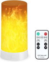 炎 ライト 揺らぐ炎 LED電球 USB充電式 LED炎効果ライト リモコン付き 点滅灯 フレームランプ 火炎ランプー (1個)