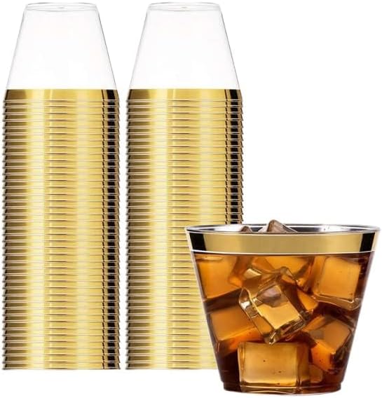 使い捨てカップ 50個セット 西洋料理カップ アイスクリームカップ 透明プラスチックカップ 便利 (ゴー..