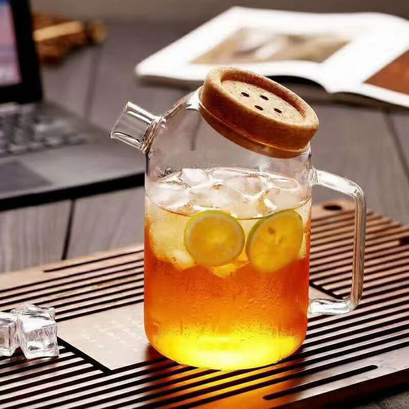ガラスポット 耐熱ガラス ティーポット 茶こし付き ハーブティー フルーツティー 花茶 紅茶 ポット