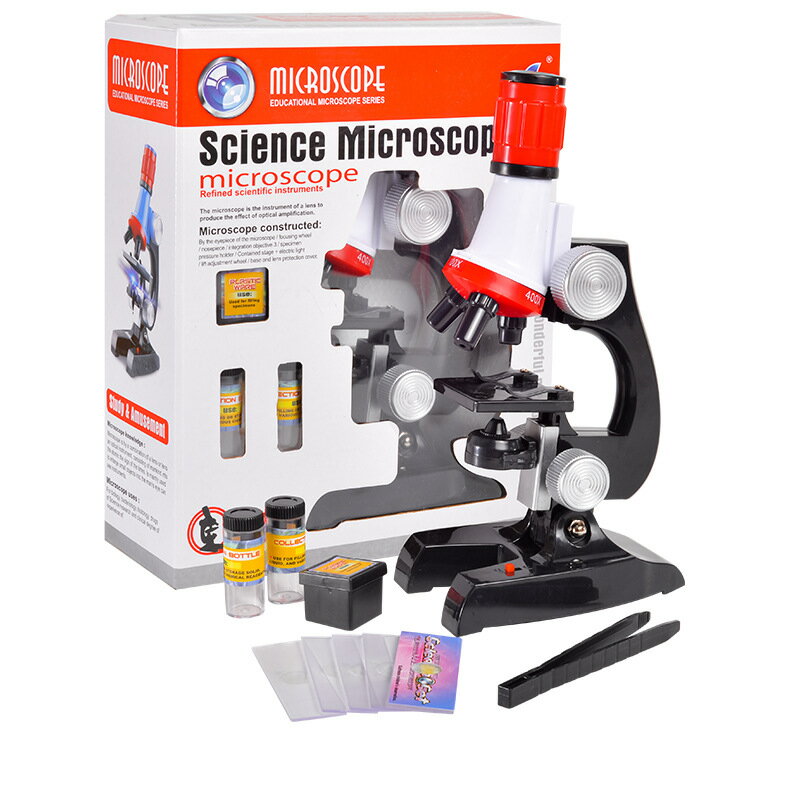 顕微鏡 小学生 子供 顕微鏡 初心者顕微鏡セット 倍率切り替え可能 標本 初心者用 けんびきょう 科学 教育玩具 高性能 顕微鏡 こども 実験セット