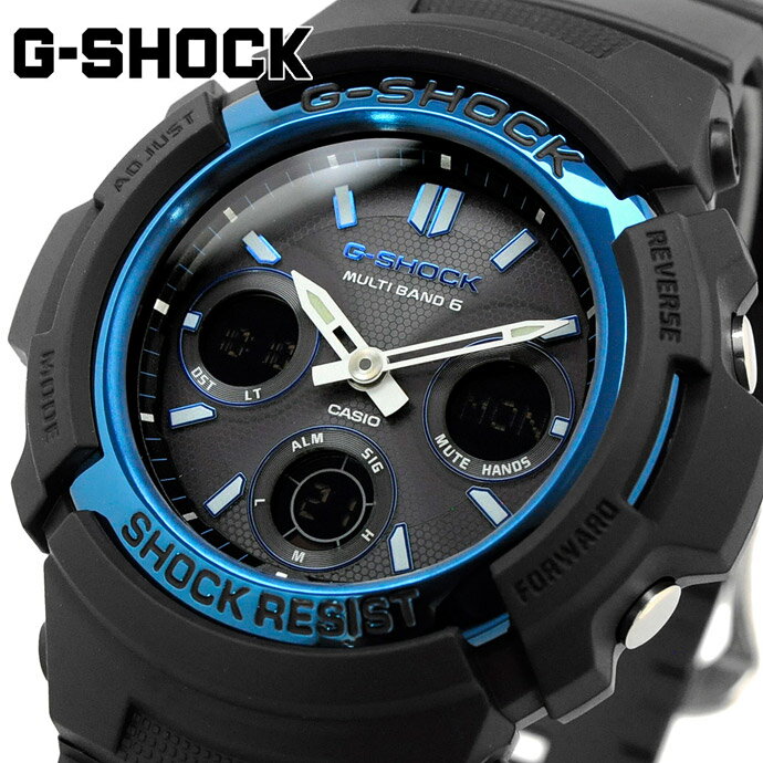  G-SHOCK 腕時計 ジーショック 時計 ウォッチ CASIO カシオ スタンダードモデル タフソーラー マルチバンド6 メンズ AWG-M100A-1A 