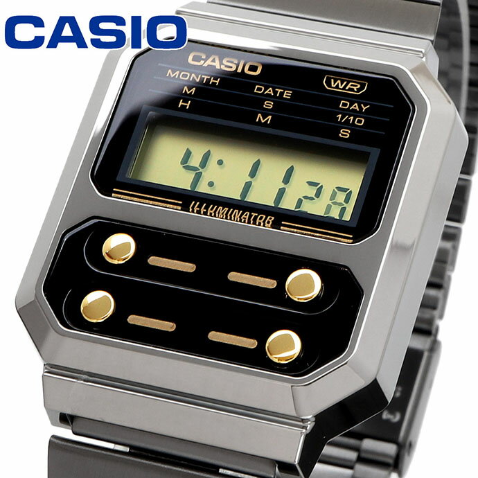 CASIO 腕時計 カシオ 時計 ウォッチ CASIO カシオ チープカシオ F-100復刻モデル デジタル メンズ レディース キッズ A100WEGG-1A2 [並..