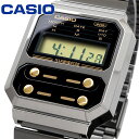 CASIO 腕時計 カシオ 時計 ウォッチ CASIO カシオ チープカシオ F-100復刻モデル デジタル メンズ レディース キッズ A100WEGG-1A2 並行輸入品