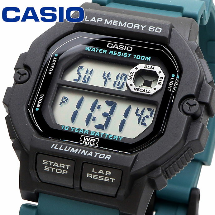 CASIO 腕時計 カシオ 時計 ウォッチ チープカシオ チプカシ デジタル 60ラップメモリ ランニング メンズ WS-1400H-3AV 