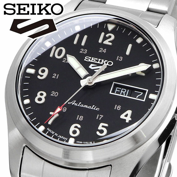 【お買い物マラソン期間限定 店内ポイント最大60倍 】 SEIKO 腕時計 セイコー 時計 ウォッチ 【日本製 Made in Japan】 セイコーファイブ 5スポーツ スポーツスタイル 流通限定モデル 自動巻き メカニカル メンズ SRPG27 並行輸入品