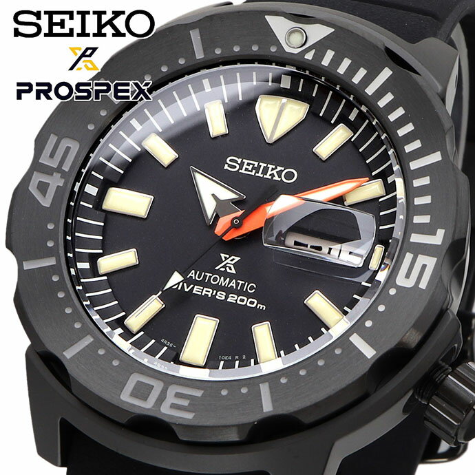 SEIKO ӻ   å PROSPEX ץڥå Monster 󥹥 ǥ BLACK ư С 200M  SRPH13K1 [¹͢]