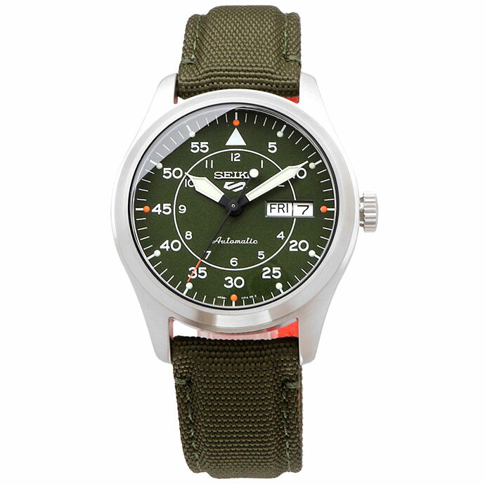 SEIKO 腕時計 セイコー 時計 ウォッチ セイコーファイブ 5スポーツ Field Street Style 流通限定モデル 自動巻き グリーン×オレンジ メンズ SRPH29K1 [並行輸入品]