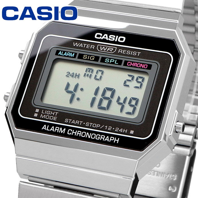 【お買い物マラソン期間限定 店内ポイント最大60倍 】 CASIO 腕時計 カシオ 時計 ウォッチ チープカシオ チプカシ シンプル メンズ レディース キッズ A700W-1A 並行輸入品