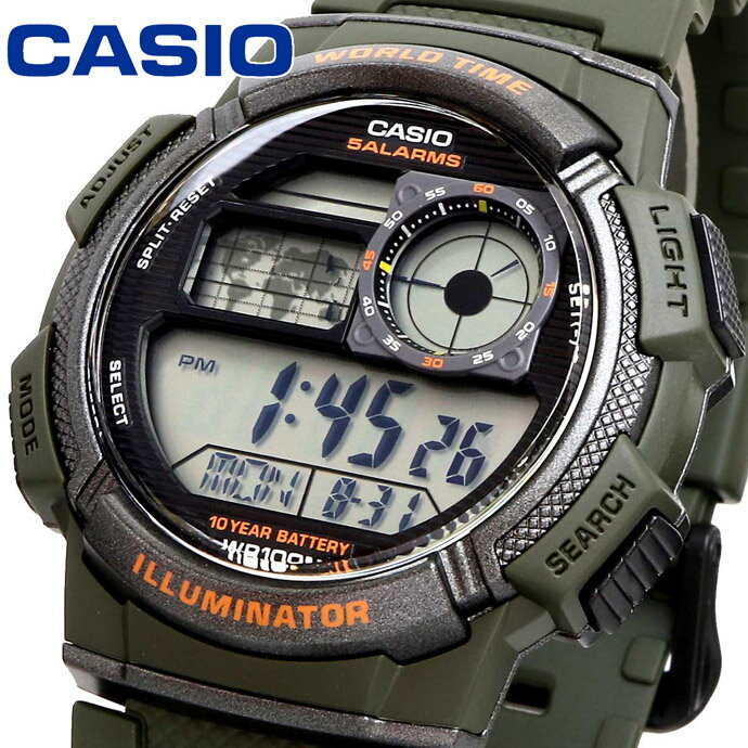 【スーパーSALE期間中限定!! 店内ポイント最大60倍!!】 CASIO 腕時計 カシオ 時計 ウォッチ チープカシオ チプカシ ワールドタイム デジタル メンズ AE-1000W-3AV [並行輸入品]