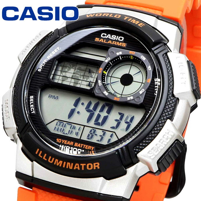 CASIO 腕時計 カシオ 時計 ウォッチ チープカシオ チプカシ ワールドタイム デジタル メンズ AE-1000W-4BV 並行輸入品