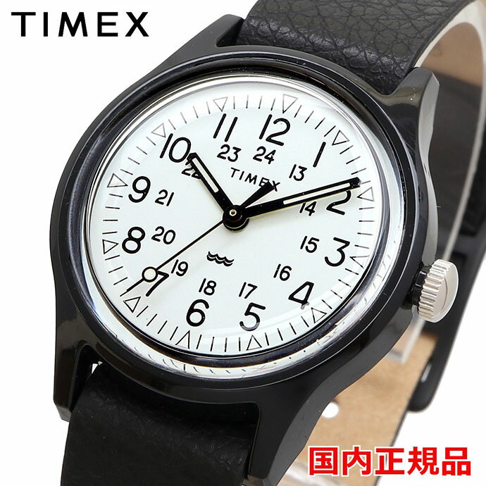 タイメックス 【お買い物マラソン期間限定!! 店内ポイント最大60倍!!】 TIMEX 腕時計 タイメックス 時計 ウォッチ TW2T34000 日本限定 オリジナルキャンパー ブラック レザー 29mm 【国内正規品】