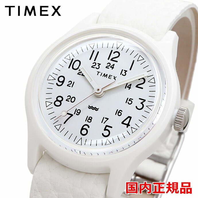 TIMEX 腕時計 タイメックス 時計 ウォッチ TW2T96200 オリジナルキャンパー ホワイトレザー 29mm 【国内正規品】