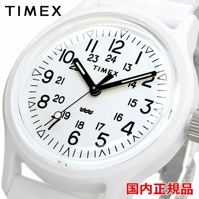 TIMEX 腕時計 タイメックス 時計 ウォッチ TW2V19900 クラシック タイル コレクション オリジナルキャンパー ホワイト 【国内正規品】