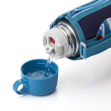 タイガー ( Tiger ) 水筒 800ml コロボックル ステンレスボトル 直飲み コップ付 2WAY シズクブルー MBR-H08G-AS