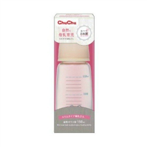 チュチュ スリムタイプ 耐熱ガラス製 ほ乳びん 150mL