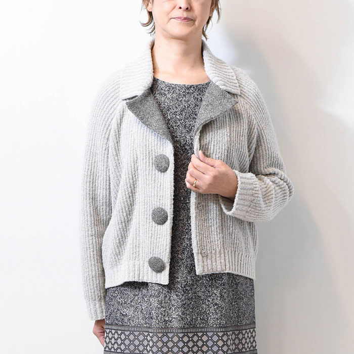 [#]リブニットカーディガン レディース きれいめ ニット 起毛 リブ ミディアム 丈 着やすい 秋カーディガン 冬カーディガン 秋 冬 トップス 羽織り ドレッシー 大人 旅行 お出かけ 上品 上質 おしゃれ エレガント ミセス 40代 50代 60代 70代 シニア グレー 9号 【 NEW 】"8rのサムネイル