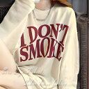 【土日も発送】 大きいサイズ 生成りベース 英字ロゴ Tシャツ 長袖 綿100 ロング トップス カットソー ロンT ビッグT 原宿系 韓国 春夏秋冬 ストリー...