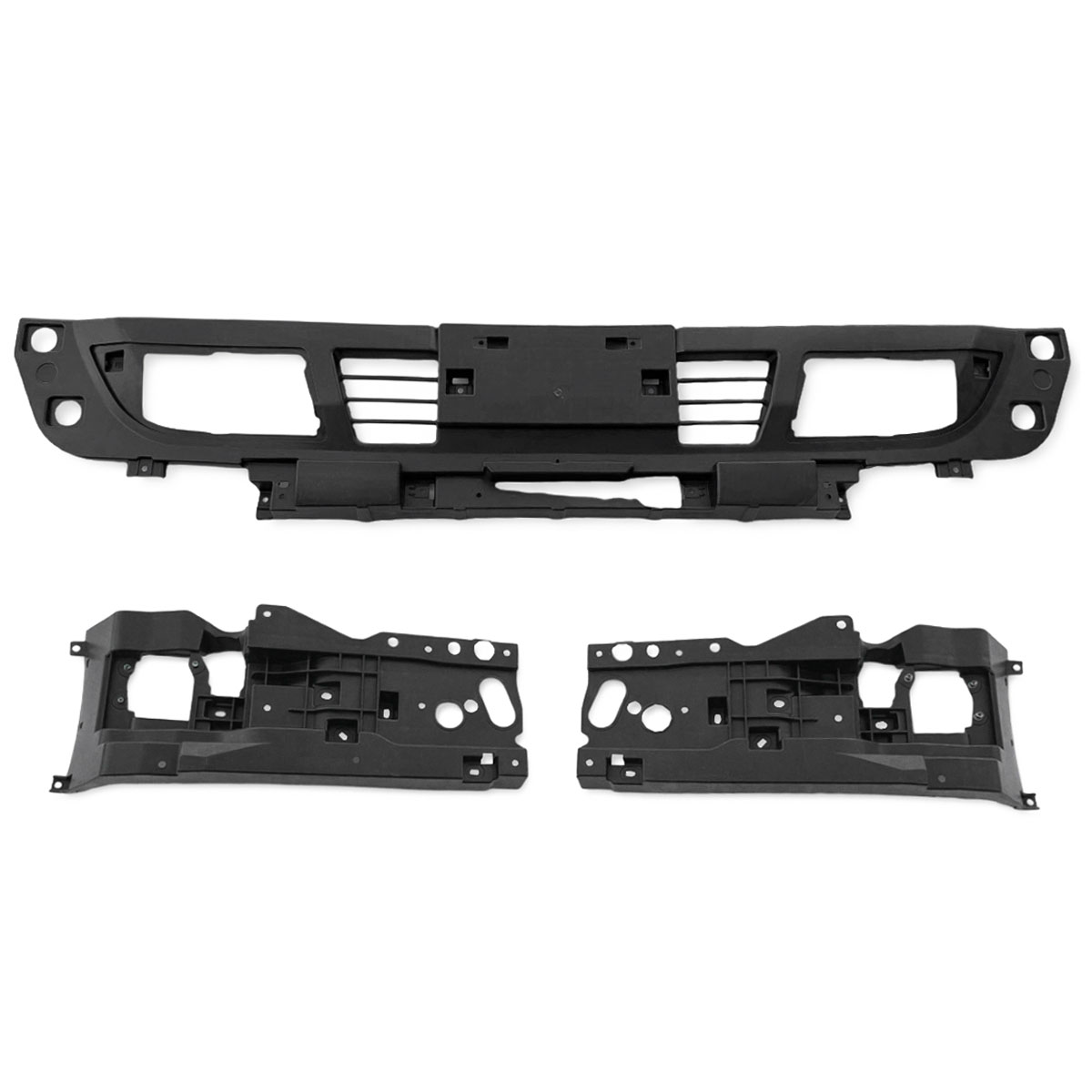 23 エルフ ワイドキャブ バンパーフレーム センターフレーム サイドフレーム 素地 フロント サイド バンパーセンターフレーム フロントフレーム 3点セット 7代目 23エルフ エルフEV カスタム いすゞ elf オフロード R5.3〜 タイタン 交換タイプ 純正形状 ABS製