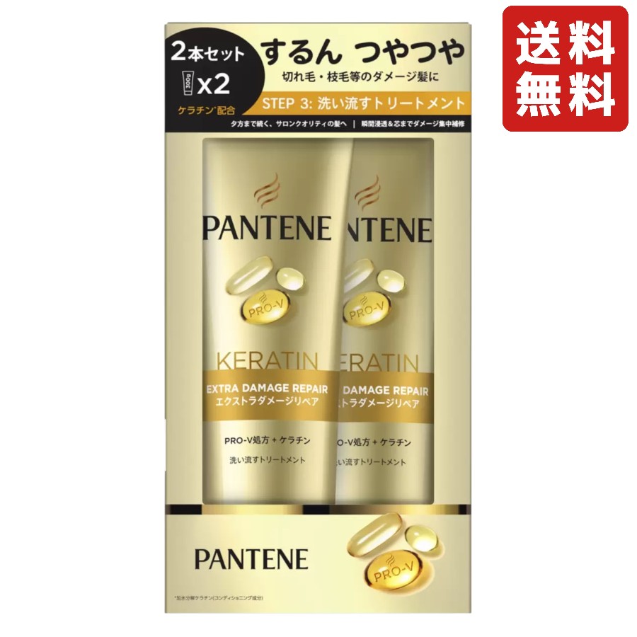 【300g x 2本】パンテーン エクストラダメージケア 洗い流すトリートメント 特大サイズ ヘアトリートメント ヘアケア 髪の毛