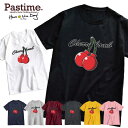 プリント Tシャツ メンズ 半袖 tシャツ レディース ユニセックス ゆったり ロゴT ストリート カジュアル アメカジ サーフ 男女兼用 チェリー Cherry さくらんぼ かわいい かっこいい イラスト グラフィック シンプル おしゃれ ポップ