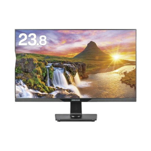 グリーンハウス 液晶ディスプレイ 23.8型 黒 GH-LCW24L-BK グリーンハウス 液晶ディスプレイ 23.8型 黒 GH-LCW24L-BK