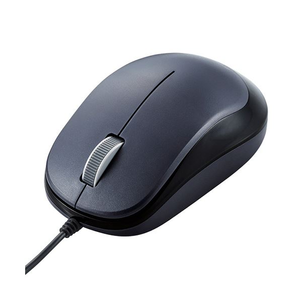 (まとめ）エレコム3ボタンBlueLED有線マウス ブラック M-Y8UBBK 1個【×10セット】