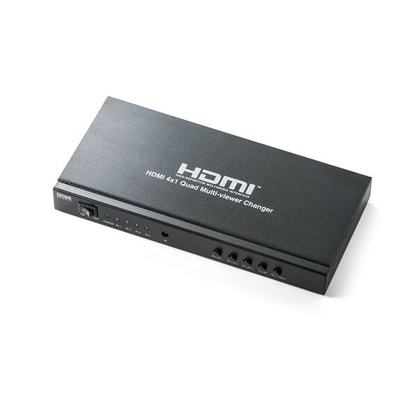 サンワダイレクト 画面分割HDMI切替器(4入力1出力 4画面分割 フルHD対応 オートスキャン機能) 400-SW030 1個