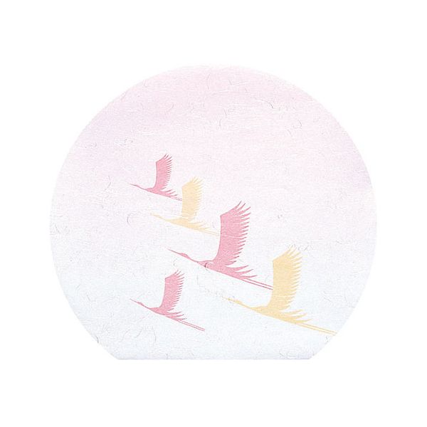 ヤマコー 用美 業務用 雲竜和紙 尺3宴半月懐石まっと 祝鶴 (100枚入) yamaco65186